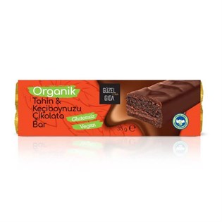 Organik Tahin Keçiboynuzu Çikolata Bar 35gr