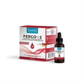 The LifeCo  Ferco +2 Değerlikli Demir Damlası 30ml